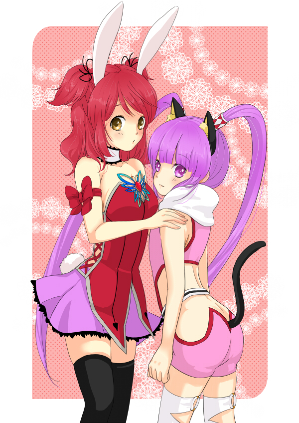 sophie and cheria barnes (tales of and 1 more) drawn by yasuu!