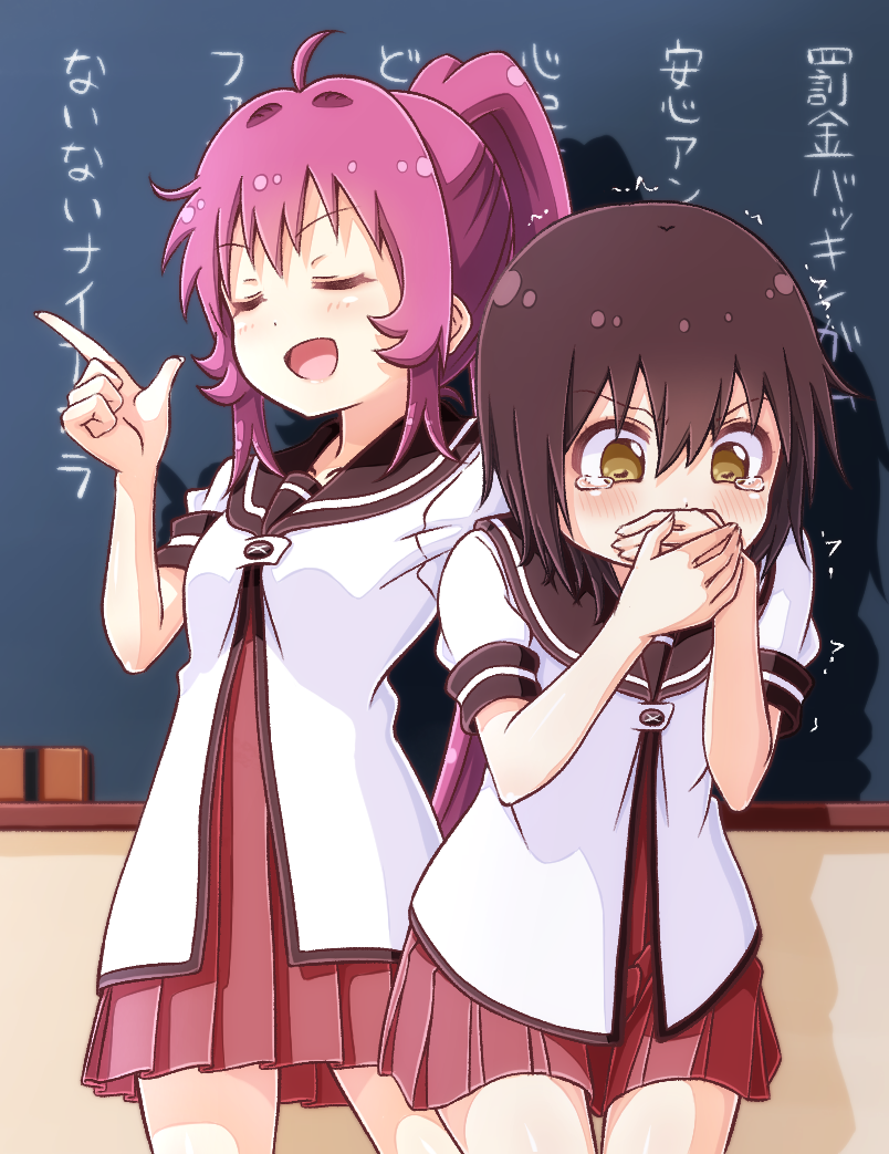 funami yui and sugiura ayano (yuruyuri) drawn by pontasu