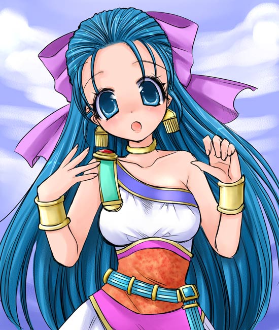 flora (dragon quest and 1 more) drawn by chiru