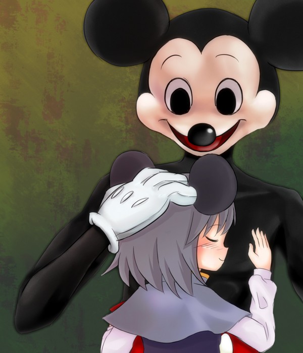 nazrin and mickey mouse (touhou and 1 more) drawn by tatsumoto
