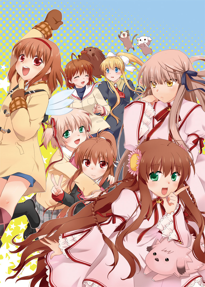 natsume rin, kamio misuzu, furukawa nagisa, kamikita komari, tsukimiya ayu, and 6 more (little busters! and 5 more) drawn by misaki_juri