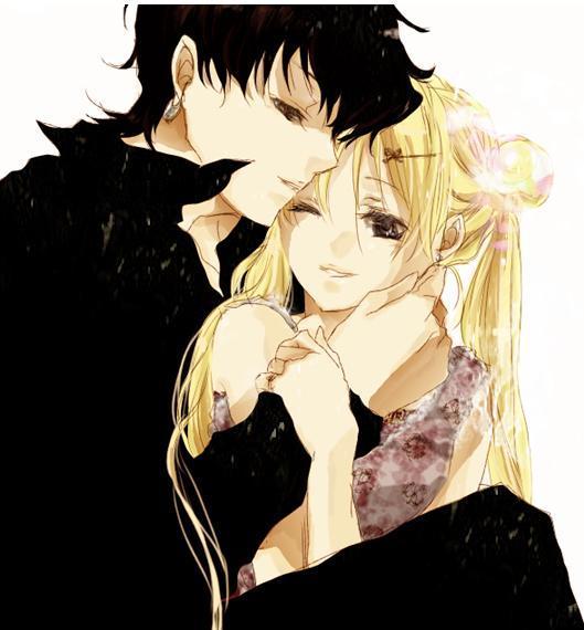 tsukino usagi and seiya kou (bishoujo senshi sailor moon and 1 more) drawn by fragrant_olive