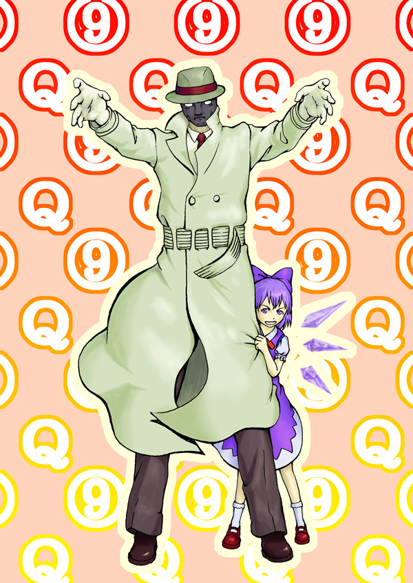 cirno and q (touhou and 2 more) drawn by yossann