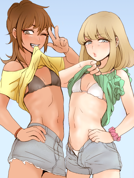 seira and tomo (original) drawn by yuki_touko