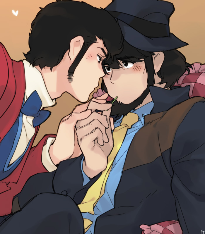 arsene lupin iii and jigen daisuke (lupin iii) drawn by toujou_sakana