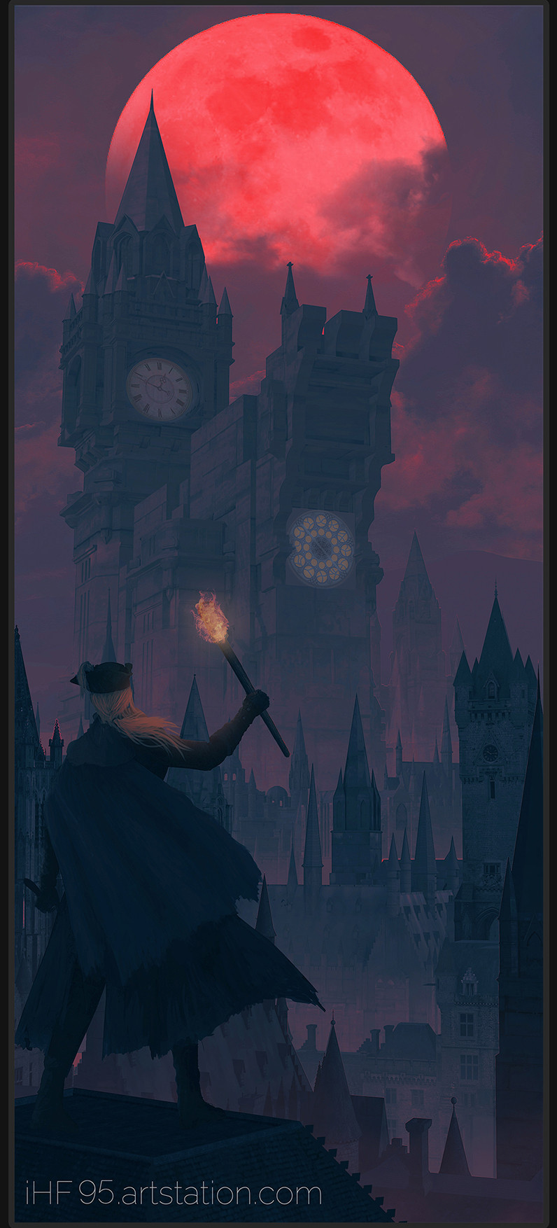 lady maria of the astral clocktower (bloodborne) drawn by ihf95