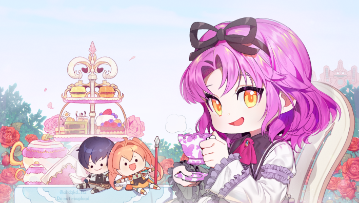renne, estelle bright, and joshua bright (eiyuu densetsu and 2 more) drawn by ahdqkd_112