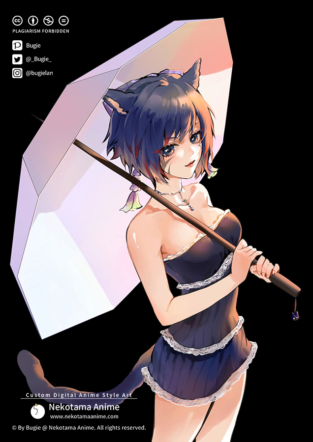 warrior of light (original and 2 more) drawn by bugie