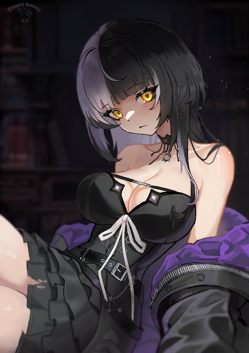 shiori novella (hololive and 1 more) drawn by dopeybunni