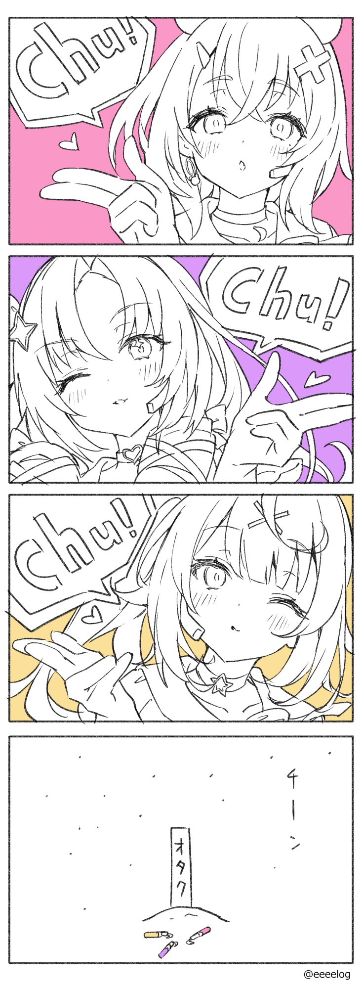 hoshikawa sara, sasaki saku, and hyakumantenbara salome (nijisanji) drawn by h_(eitilog)