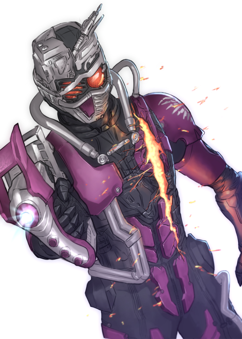 mashin chaser (kamen rider and 1 more) drawn by momosu_(ne---yo)