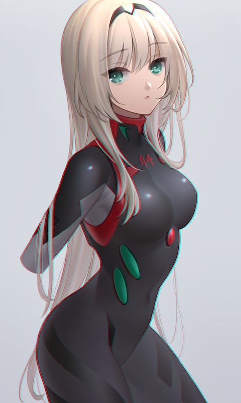 ayanami rei and an-94 (girls' frontline and 3 more) drawn by urano_ura