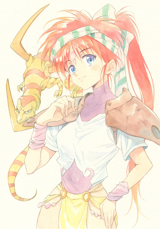 alisia dragoon and boomerang lizard (alisia dragoon) drawn by agahari