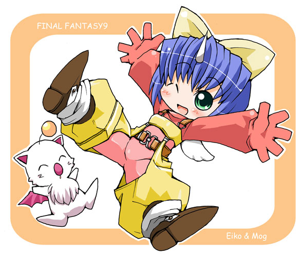 moogle, eiko carol, and mog (final fantasy and 1 more) drawn by yuuno