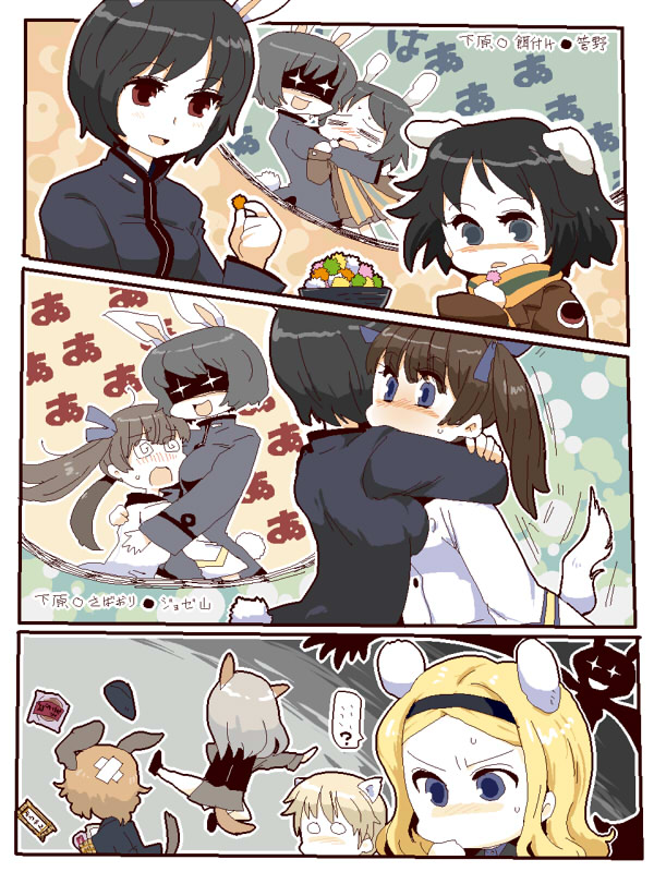 nikka edvardine katajainen, kanno naoe, waltrud krupinski, edytha rossmann, aleksandra i. pokryshkin, and 2 more (world witches series and 1 more) drawn by bb_(artist)