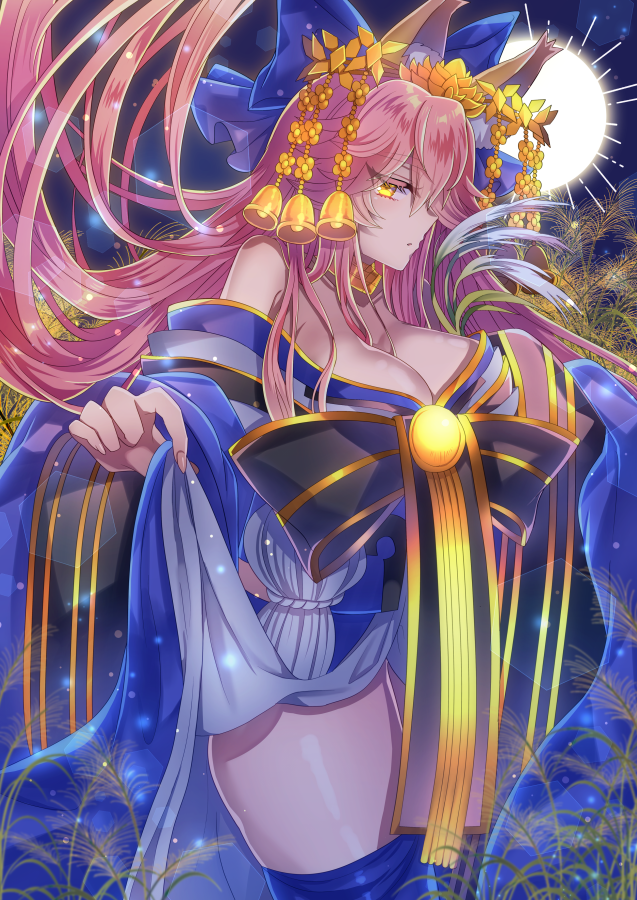 tamamo and tamamo no mae (fate and 1 more) drawn by merichi_(ogaomega)