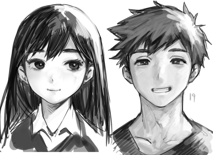 mari and hero (omori) drawn by echigoya_takeru