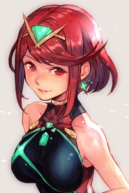 pyra (xenoblade chronicles and 1 more) drawn by hungry_clicker