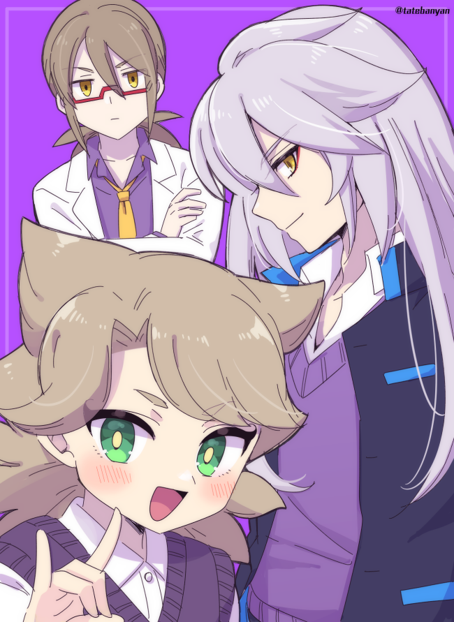 kyuubi, science teacher, and kyuubi ryuusuke (youkai watch and 1 more) drawn by tabana
