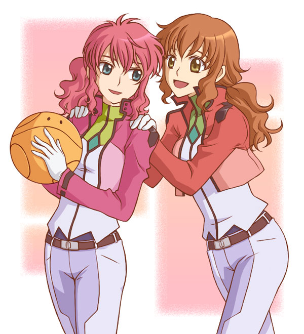 haro, feldt grace, and christina sierra (gundam and 1 more) drawn by shibaichi