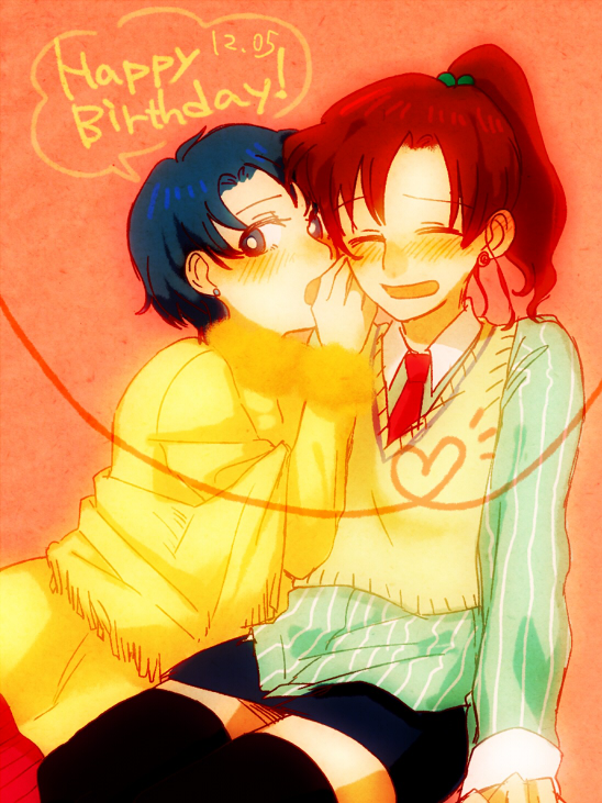 mizuno ami and kino makoto (bishoujo senshi sailor moon) drawn by kamonabe_kamotsu