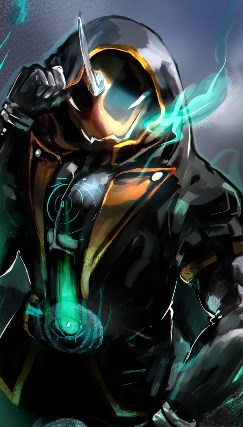 kamen rider ghost (kamen rider and 1 more) drawn by murasaki_no_ryuuki
