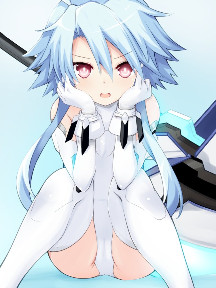 white heart (neptune) drawn by iwashi_dorobou_-r-