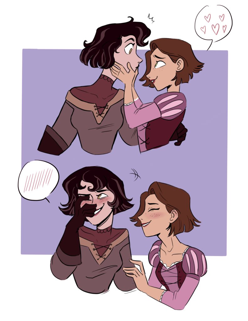 rapunzel and cassandra (tangled and 1 more) drawn by noidontgetthis