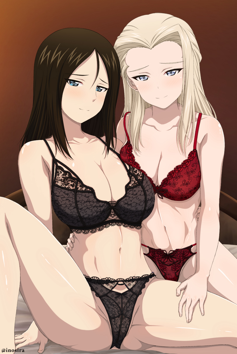 nonna and clara (girls und panzer) drawn by inoshira