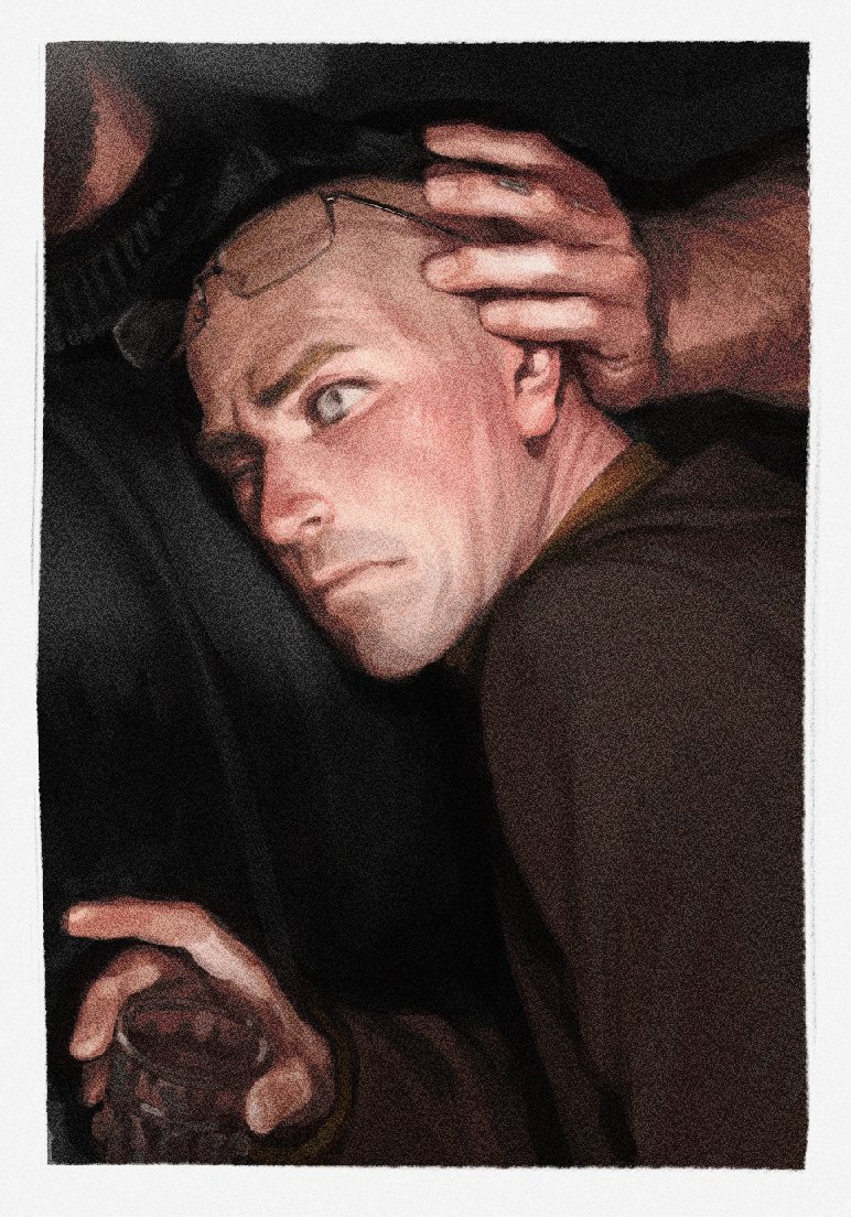 p-3 and char-les (atomic heart) drawn by fukurau