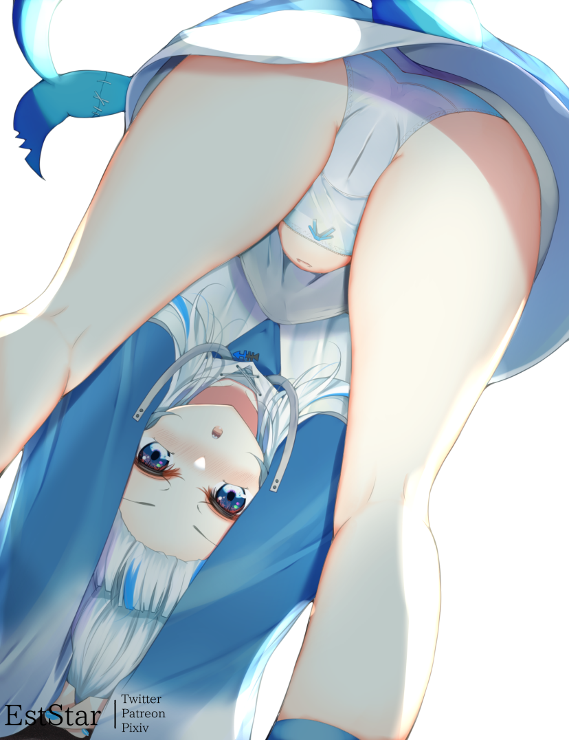gawr gura (hololive and 1 more) drawn by aties20