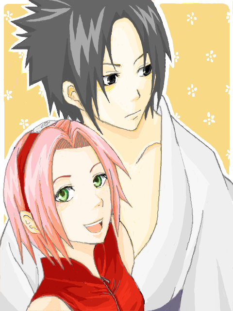 haruno sakura and uchiha sasuke (naruto and 1 more)