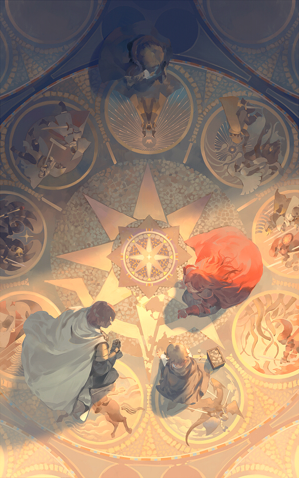 blair, grey, and toma (pixiv fantasia and 1 more) drawn by rei_(sanbonzakura)