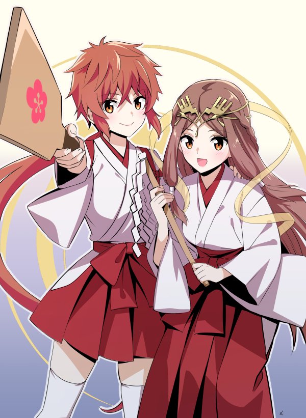 lora and fan la norne (xenoblade chronicles and 2 more) drawn by taromarun