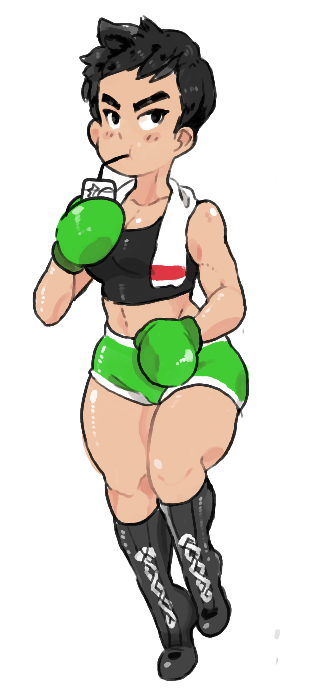 little mac (super smash bros. and 1 more) drawn by inkerton-kun