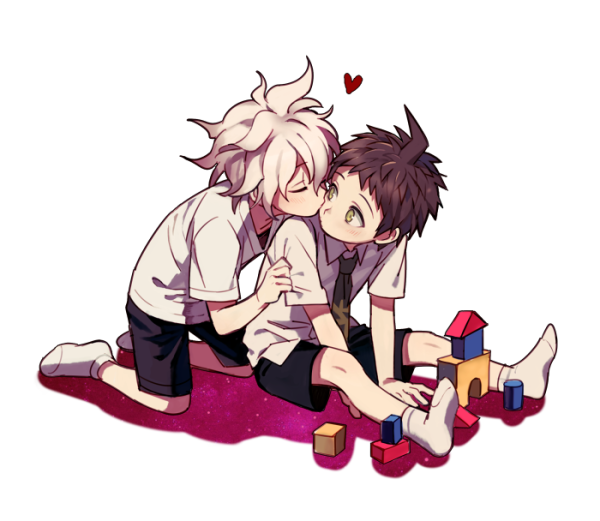 komaeda nagito and hinata hajime (danganronpa and 1 more) drawn by dg_xhs