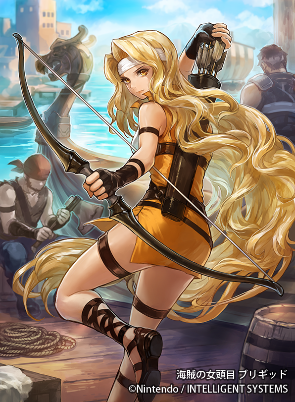 brigid (fire emblem and 2 more) drawn by uroko_(mnr)