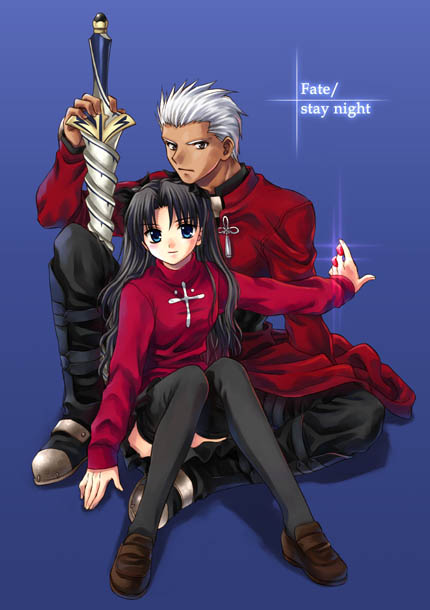 tohsaka rin and archer (fate and 1 more)