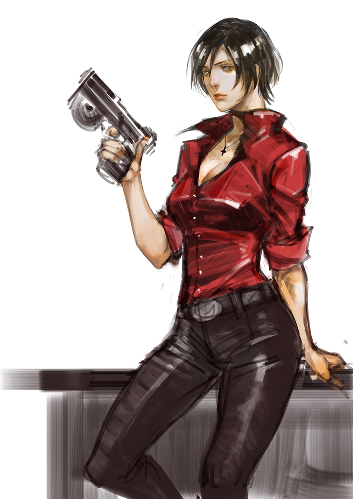 ada wong (resident evil and 1 more) drawn by narrator_(nobody)