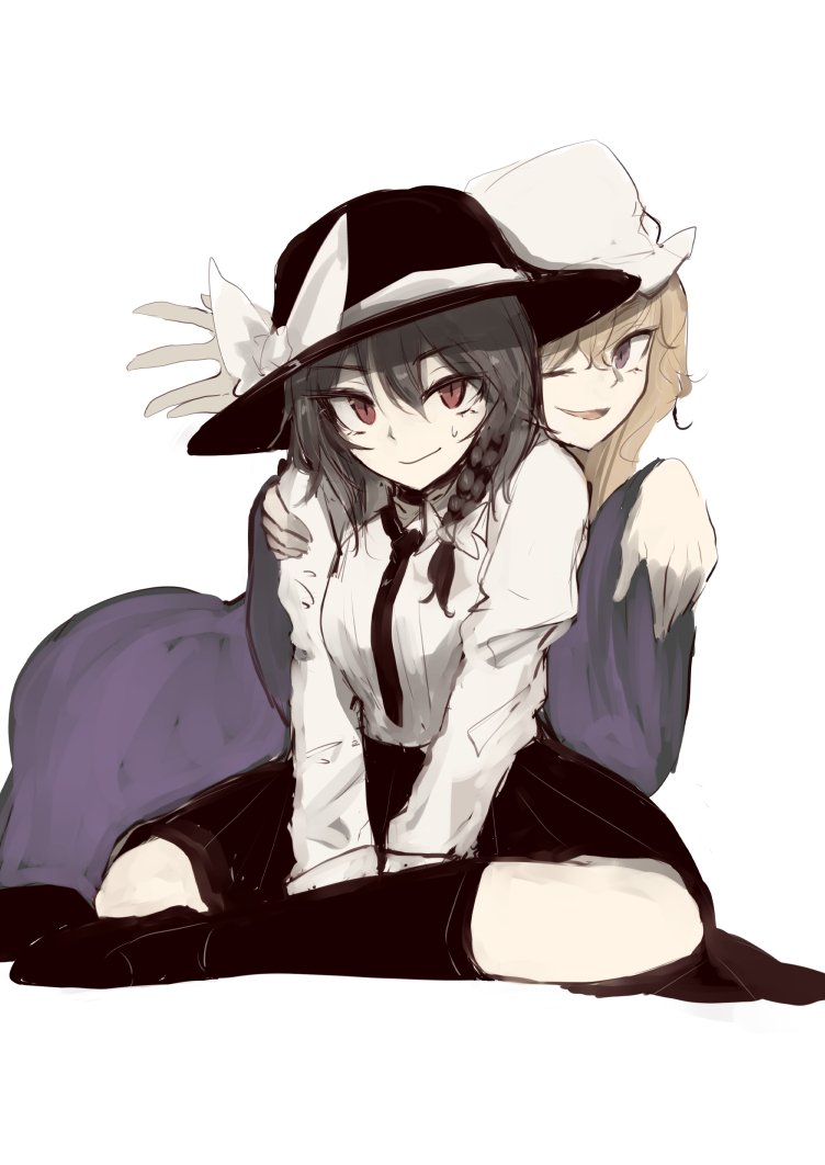 usami renko and maribel hearn (touhou) drawn by necro_(nekurodayo)