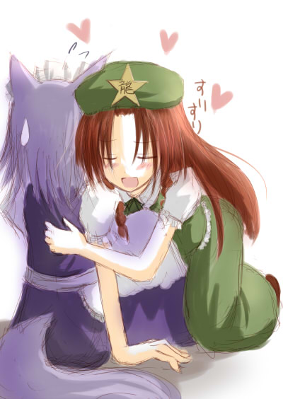 izayoi sakuya and hong meiling (touhou) drawn by mashayuki