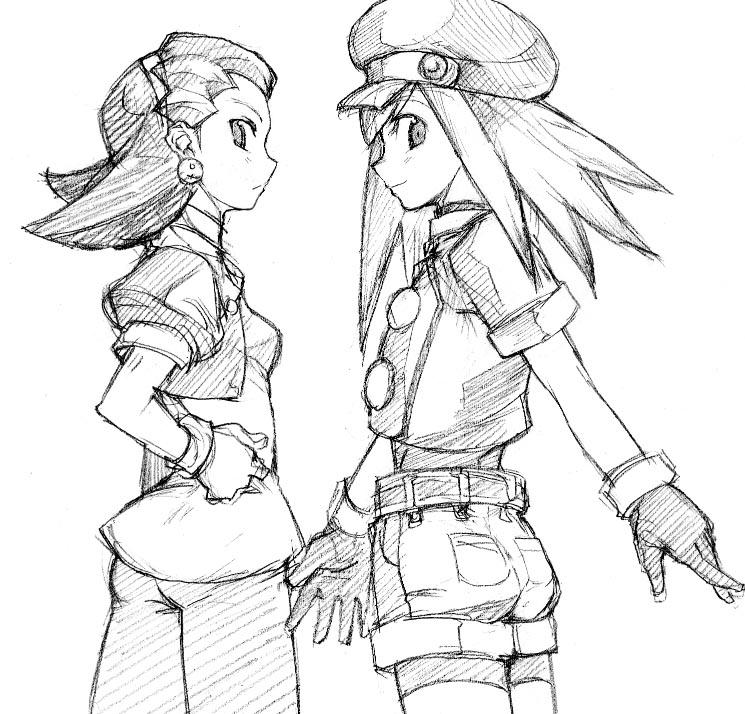 tron bonne and roll caskett (mega man and 1 more)
