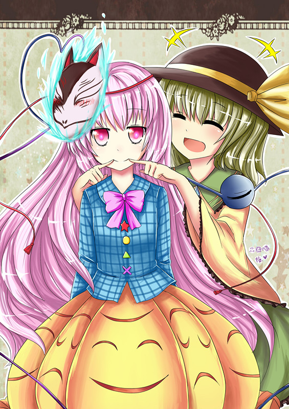 komeiji koishi and hata no kokoro (touhou) drawn by miaozi-san
