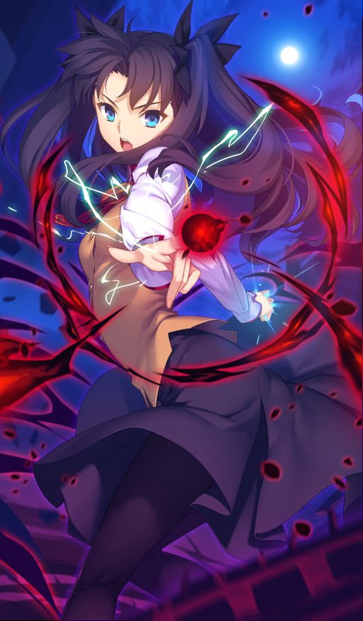 tohsaka rin (fate and 2 more) drawn by yangsion