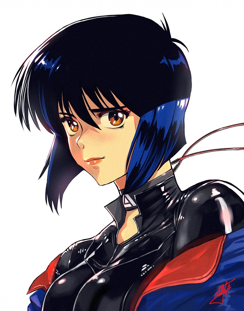 kusanagi motoko (ghost in the shell) drawn by adam_ryu_ford
