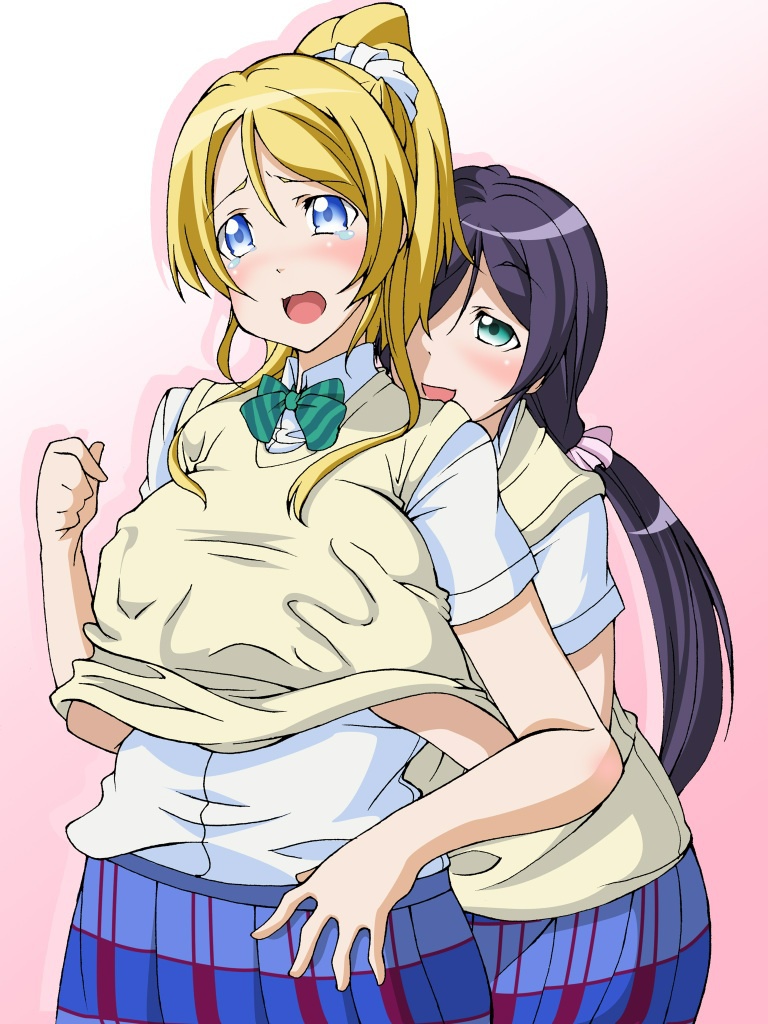 tojo nozomi and ayase eli (love live! and 1 more) drawn by ragrag0811