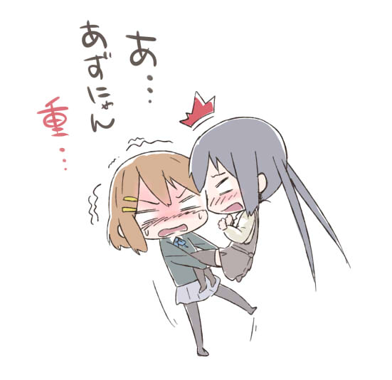 nakano azusa and hirasawa yui (k-on!) drawn by errant