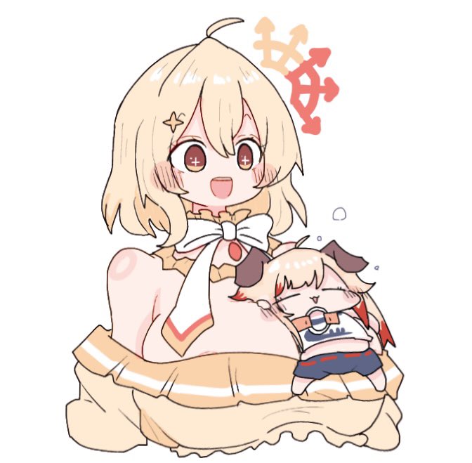 seshima rui and hinata mashu (nanashi inc.) drawn by miso_love_ini