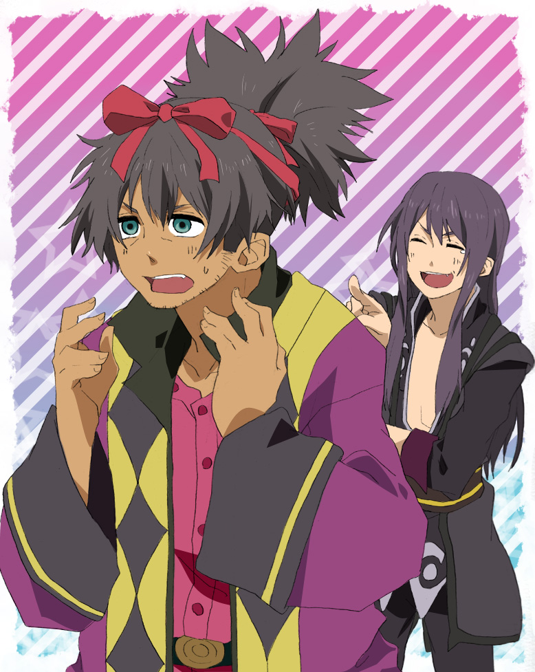 yuri lowell and raven (tales of and 1 more) drawn by sasayama_panda