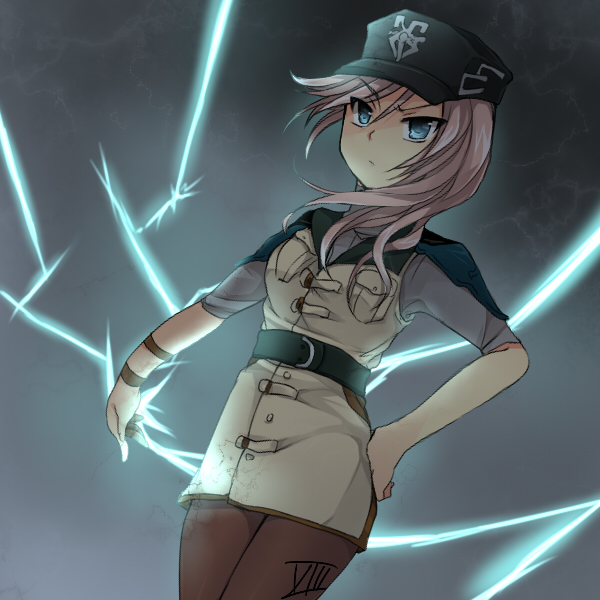 lightning farron (final fantasy and 3 more) drawn by hoshihuri